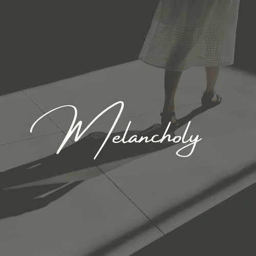 Grey Minimalist Melancholy Sad Playlist Cover