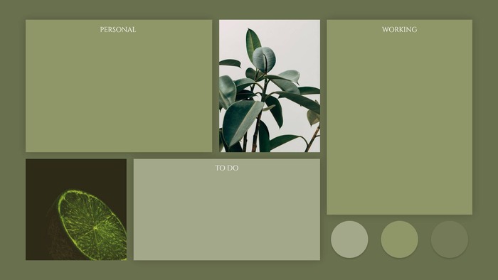 Aesthetic Nature Personal Desktop Organizer Wallpaper