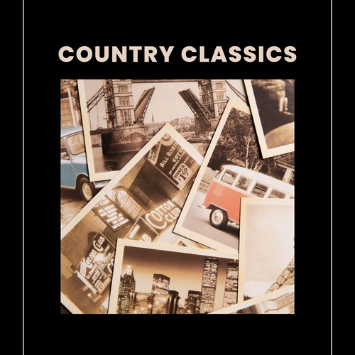 Black Beige Old Country Playlist Cover