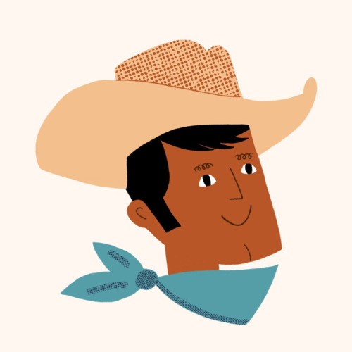 Bright Illustrative Cowboy Funny Country Playlist Cover