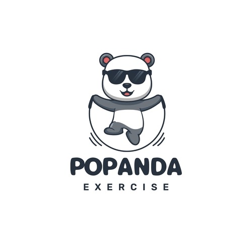 Funny Panda Exercise Pop Workout Playlist Cover