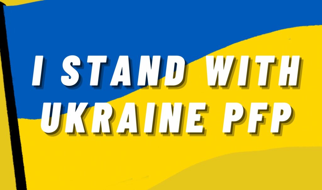 I Stand with Ukraine PFP Free for Download Banner