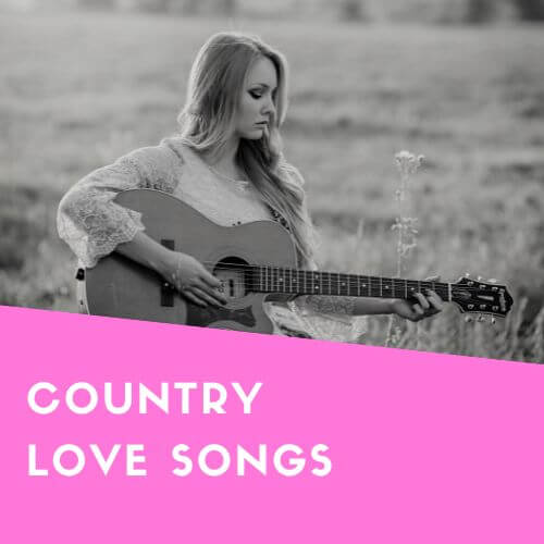 Pink Country Love Songs Playlist Cover