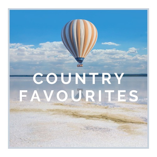 White Minimalist Country Favorites Playlist Cover