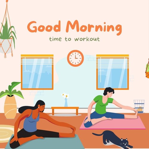 Yoga Time to Workout Playlist Cover Art